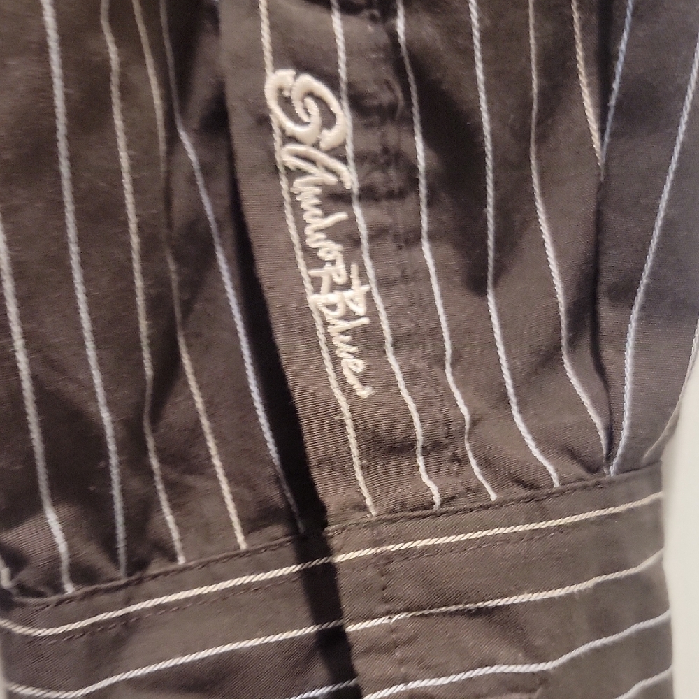 Men's Brown Striped Shirt - Picture 4 of 4